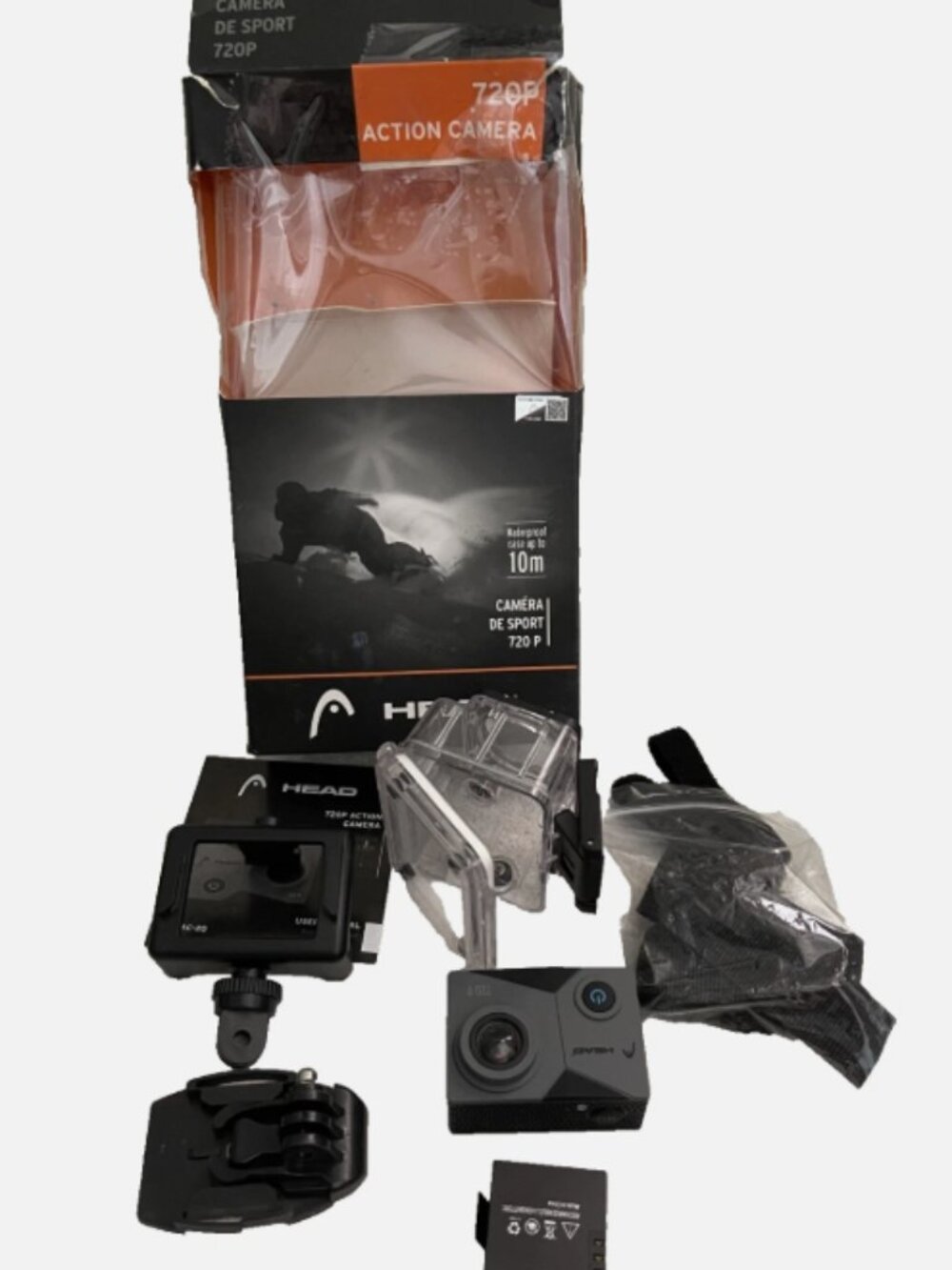 HEAD Action Sport Camera 720p - Outdoors/Waterproof 2” Screen -Open Box